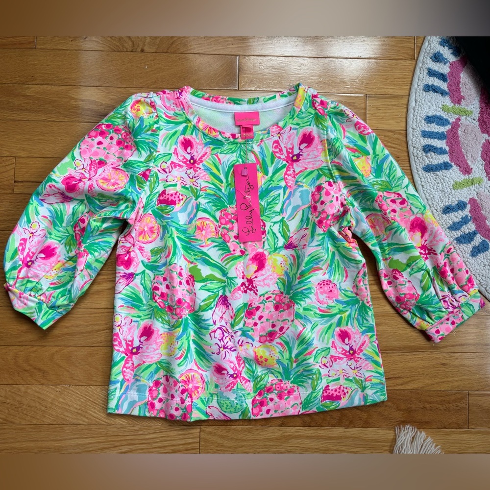 Lilly Pulitzer mini corden sweatshirt pear necessities